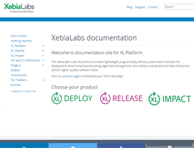 Tablet Screenshot of docs.xebialabs.com